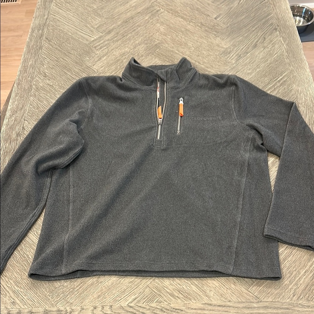 Men's Gray Quarter-Zip Sweater